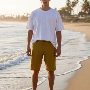 Ion surfing Element United by Stoke Men's Mustard Hybrid Shorts‎